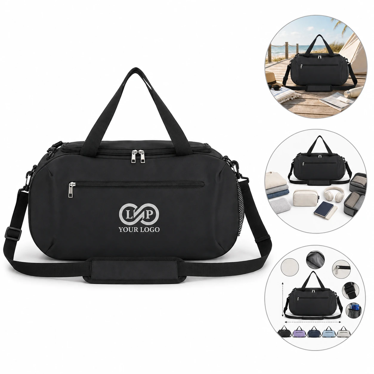 Simple Fashionable Unisex Large Capacity Durable Travel Duffel Bag