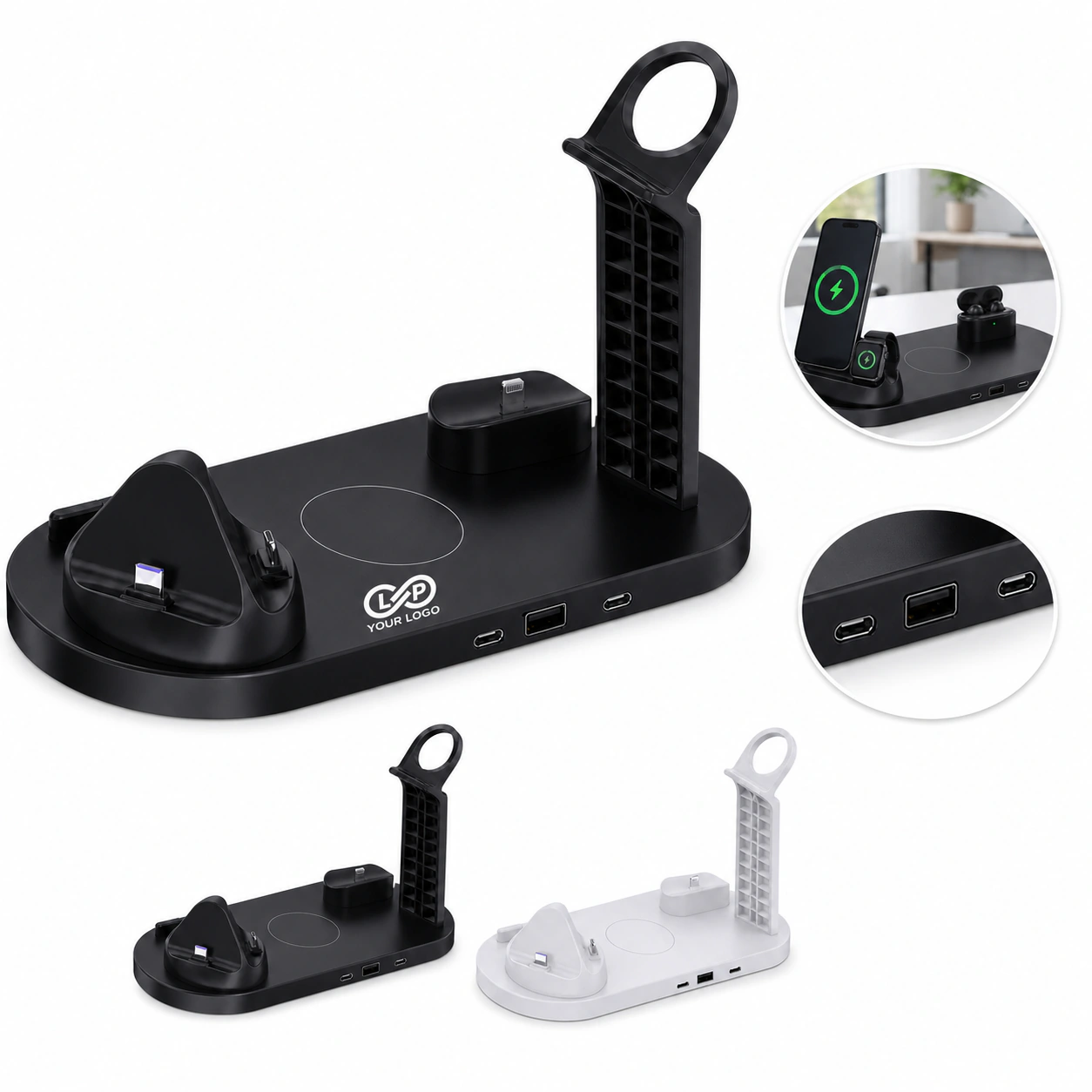 6 in 1 Magnetic Fast Charging Wireless Charger Stand
