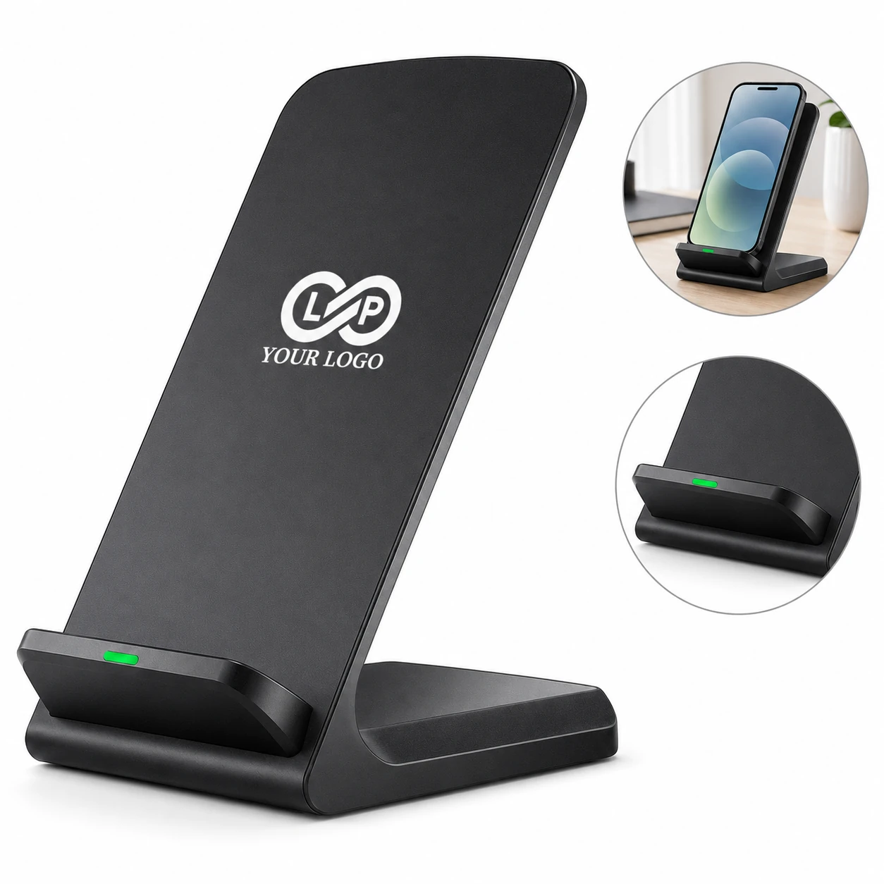 Vertical Magnetic 15W Fast Wireless Charger Stand