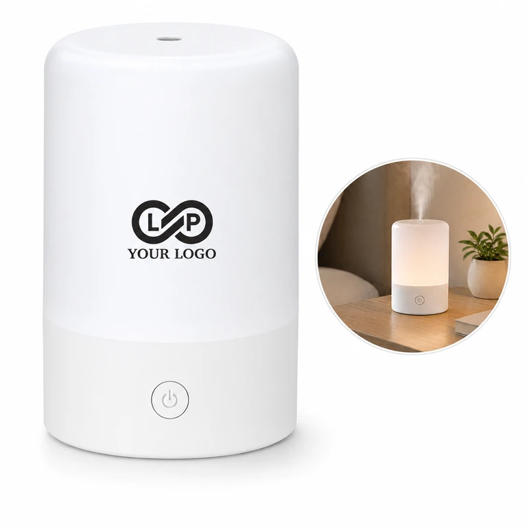 Portable Mini Colorful Light Humidifier with Water Shortage Protect