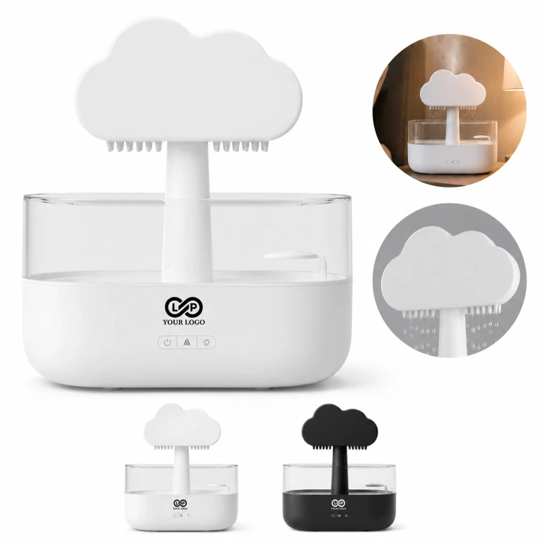 Creative Colorful Light Raindrop Fragrance Cloud Humidifier