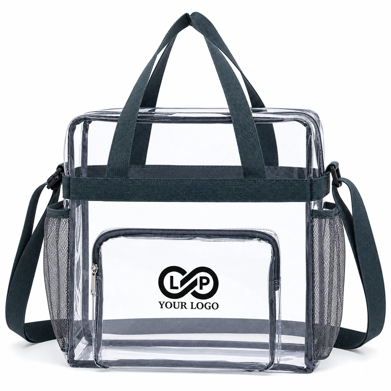 Transparent Waterproof PVC Shoulder Crossbody Bag Stadium Approved