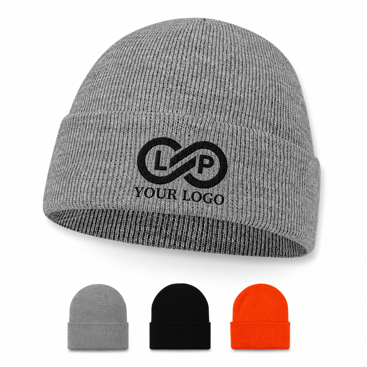 Unisex Cuffed Beanie Hat Warm Winter Elastic Stretch One Size Fits Most