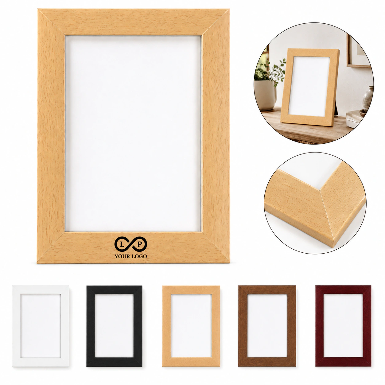 Stylish Durable High-Quality Solid Wood Photo Frames for Wall & Tabletop