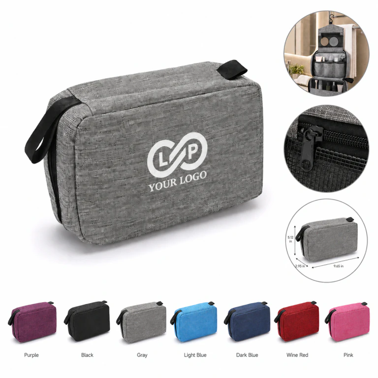 Waterproof PVC Hanging Travel Toiletry Bag Multi-compartment Storage