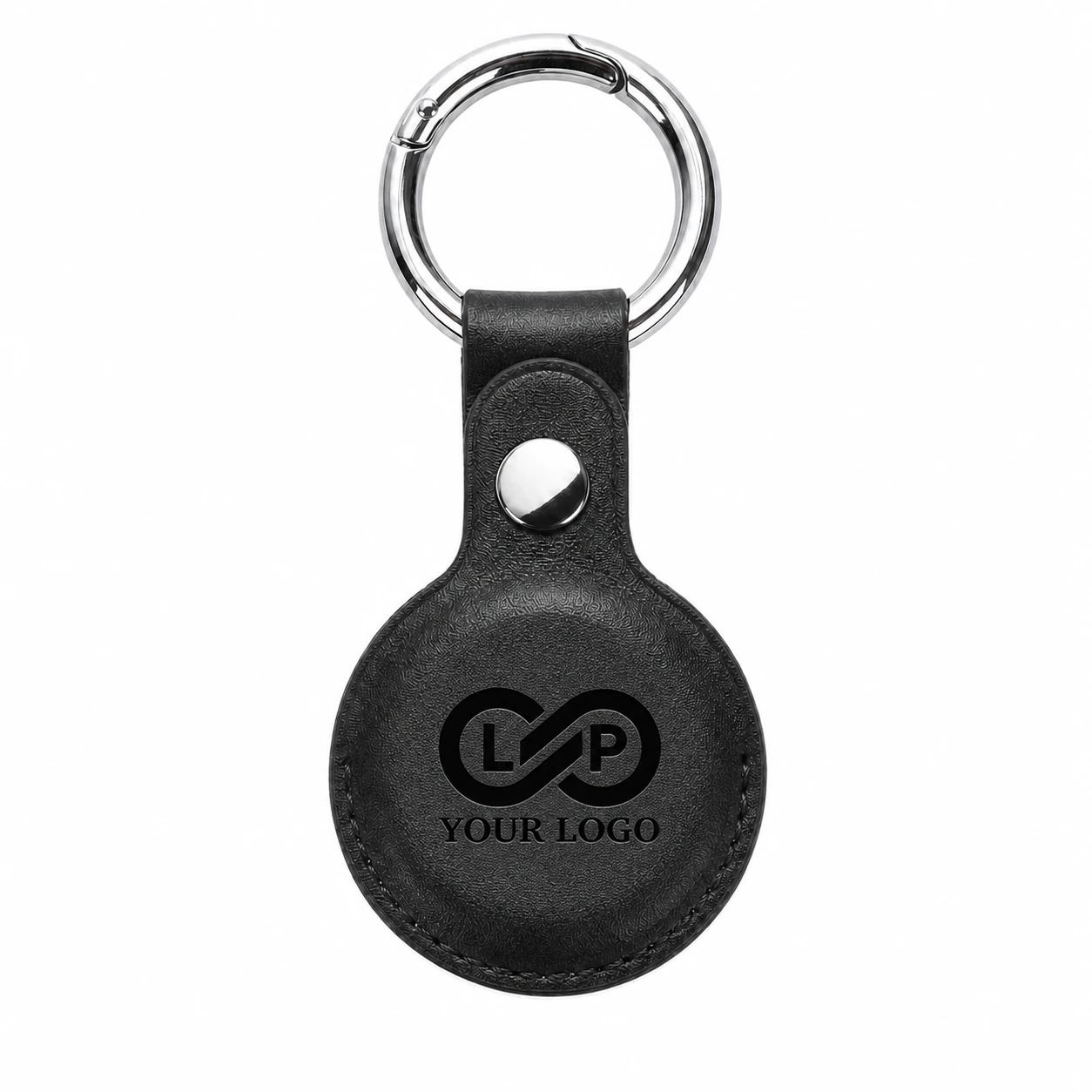 PU Leather Key Ring Dog Collar Case for Bluetooth Tracker