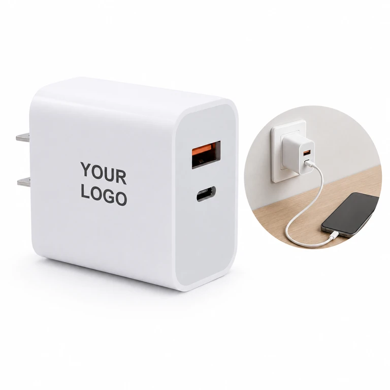 3C Certified 30W Dual-Port USB-C Wall Charger Fast Charging