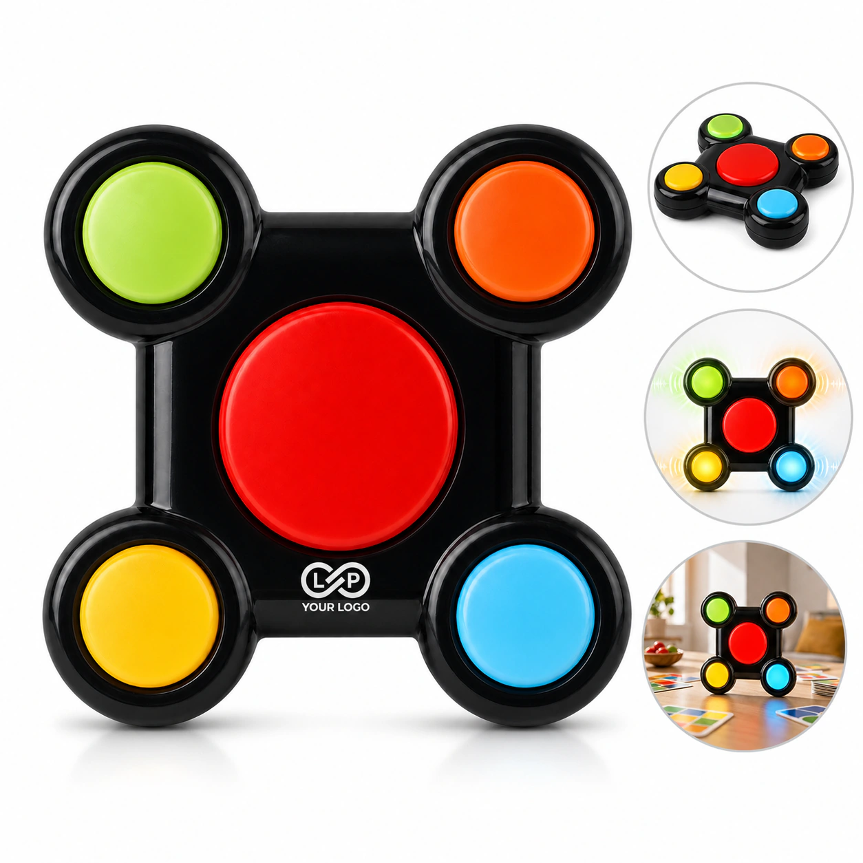 Lightweight Portable Kids Light-Up Memory Game with Sounds