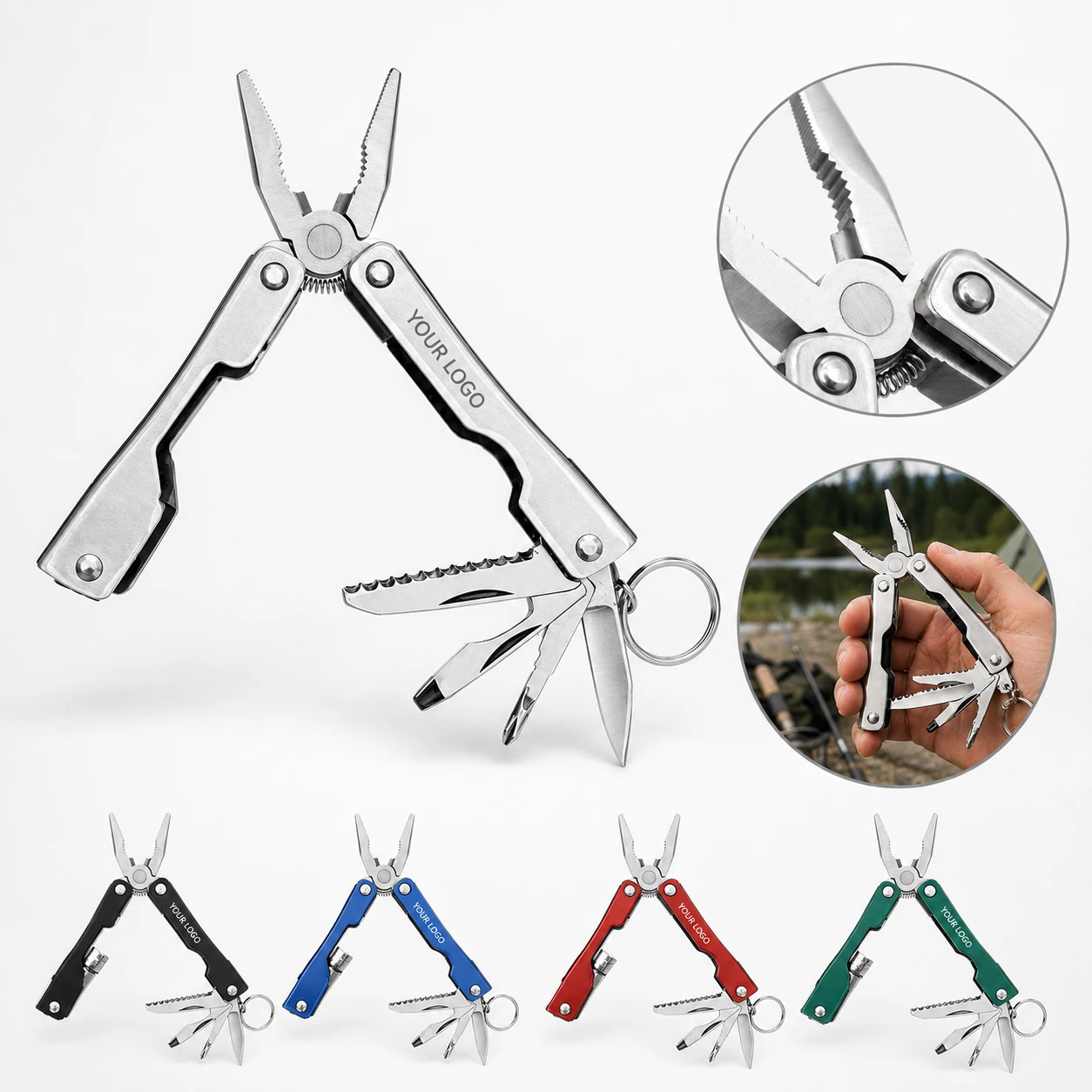 9-in-1 Stainless Steel Multi-Tool Pliers: Portable Outdoor Survival Tool