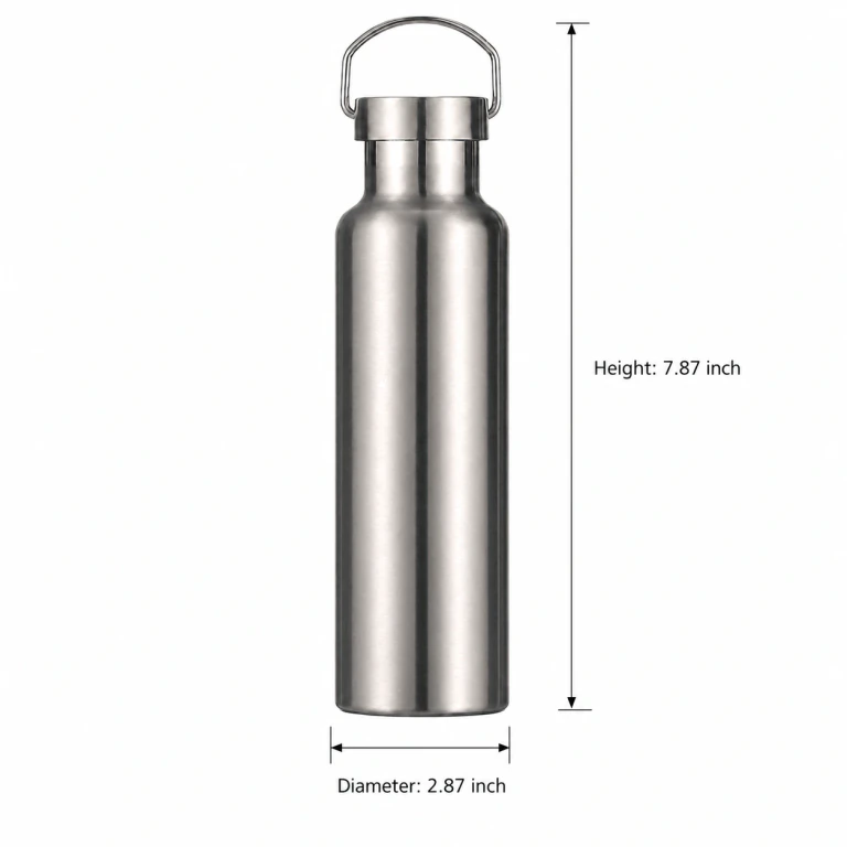 Insulated Stainless Steel Sports Water Bottle, Leak Proof, Cold & Hot