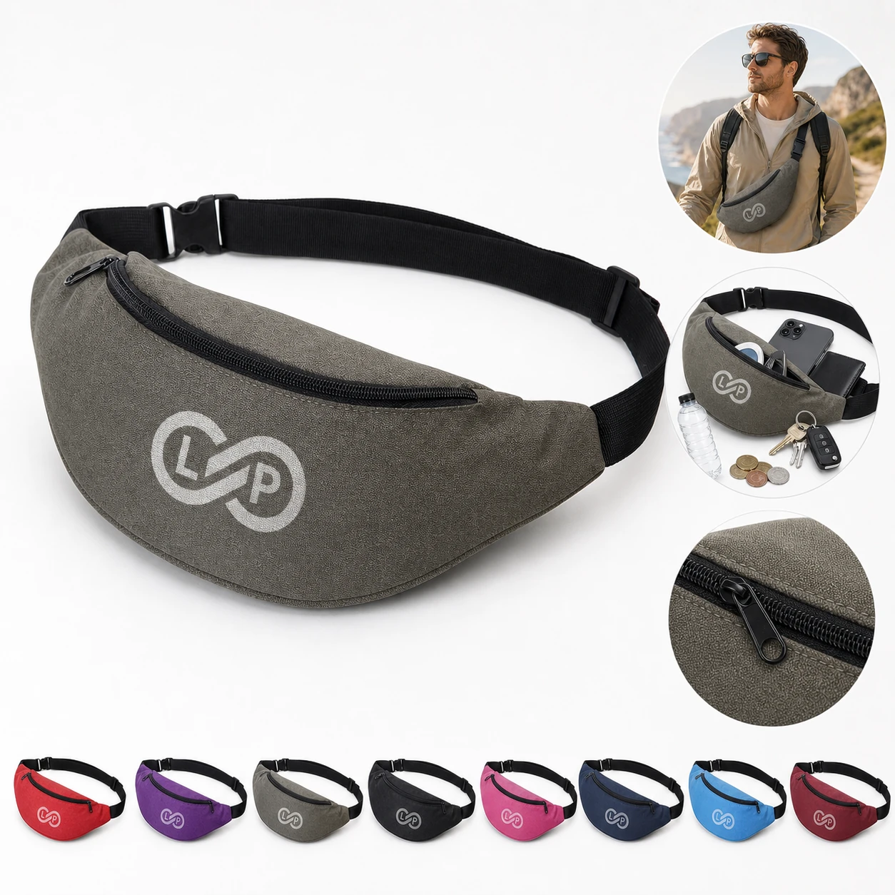 Large Capacity Waterproof Waist Bag for Travel Outdoor Sports