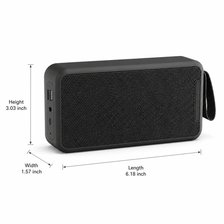 Premium Portable Wireless Bluetooth Speaker with Crystal Clear Sound
