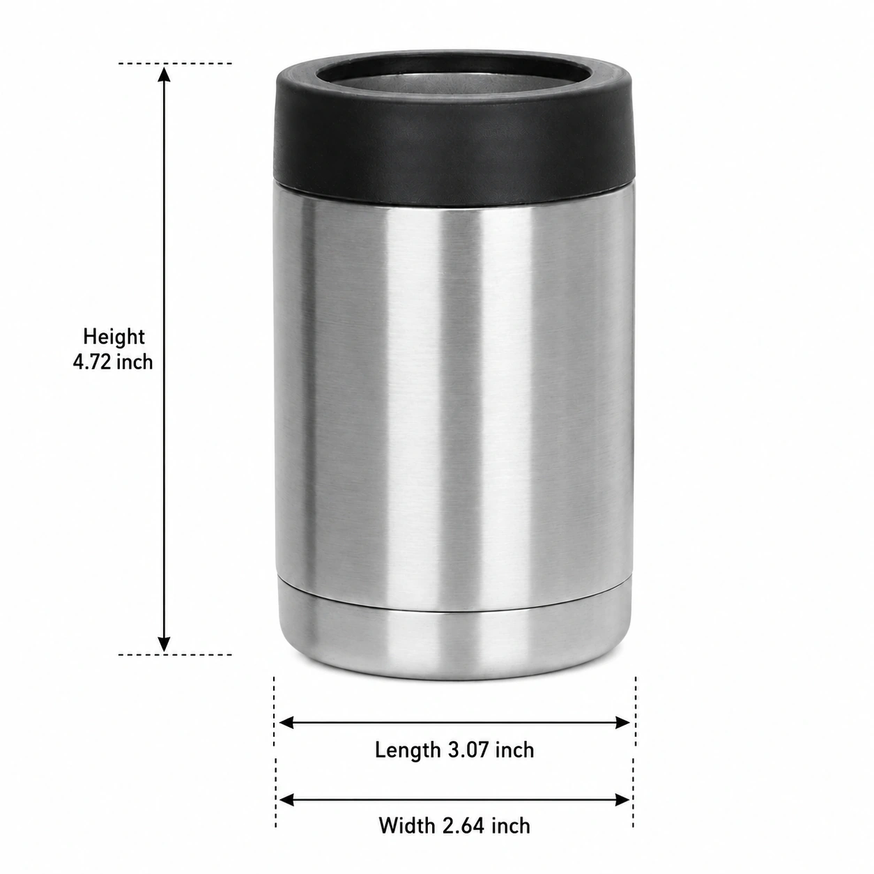 12oz Double Wall Stainless Steel Bottle Cooler Can Sleeve