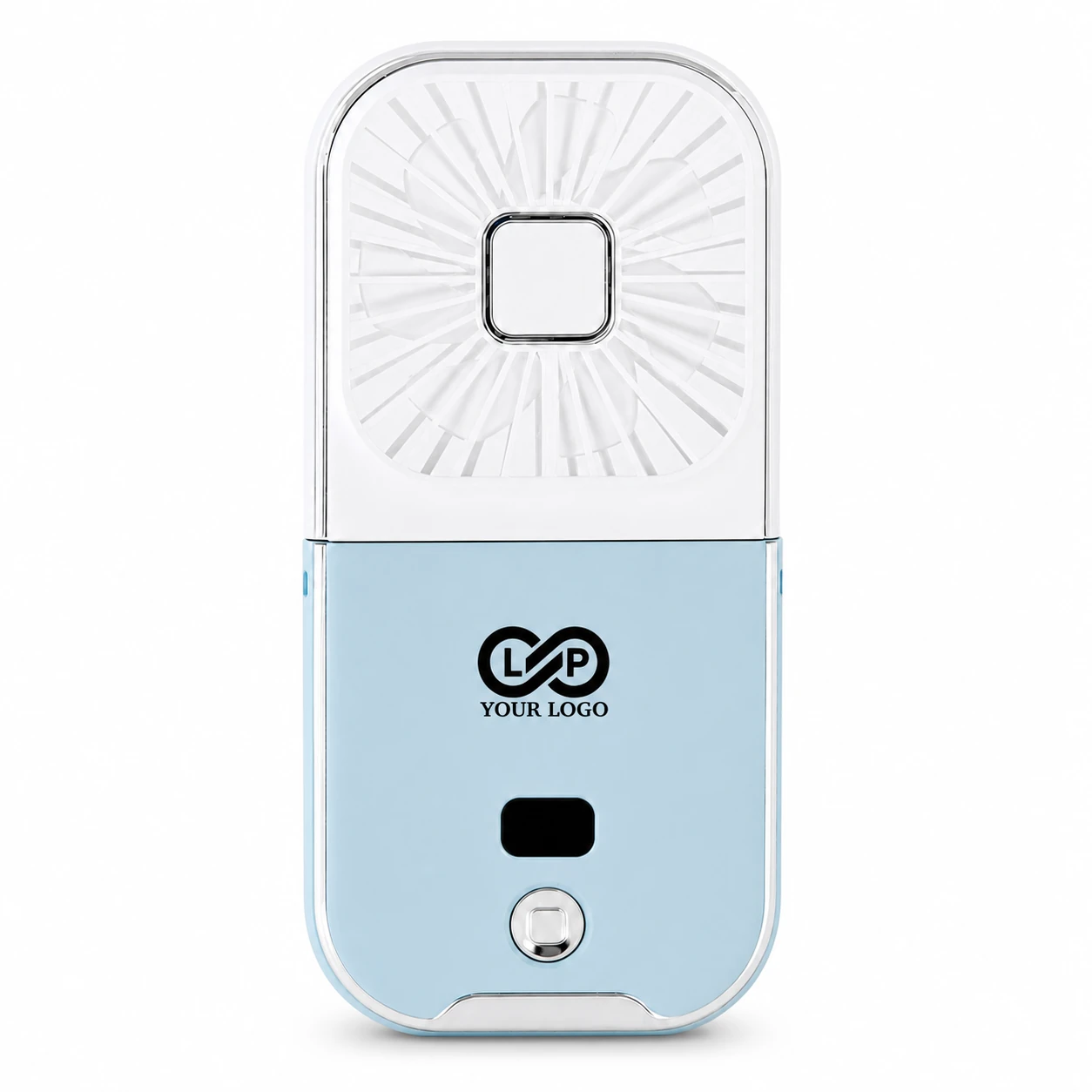 Portable Handheld Fan with Power Bank, Rechargeable, Foldable, 4 Speeds