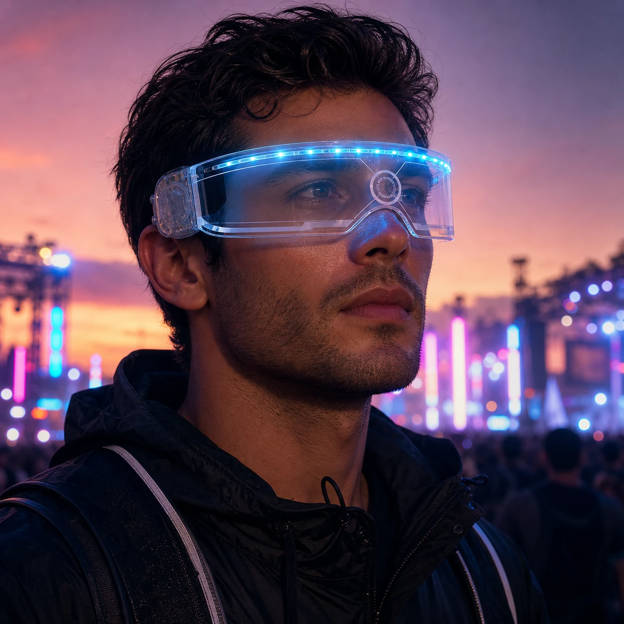 Luminous Light Up Glasses Cosplay Party Bar Led Glasses