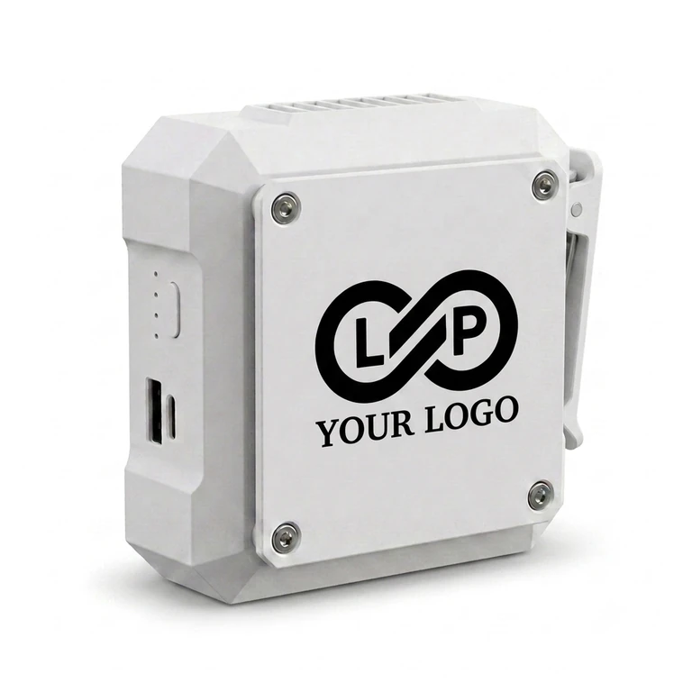 Portable Power Bank Waist-Mounted Fan with Lighting & USB Charging