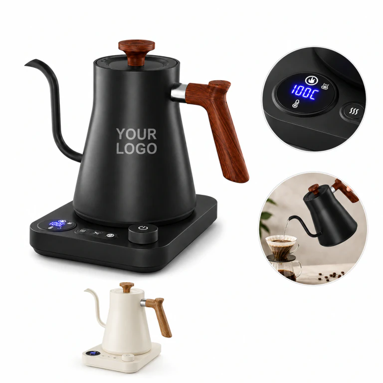 Intelligent Constant Temp Hand-brew Coffee Kettle Gooseneck Spout