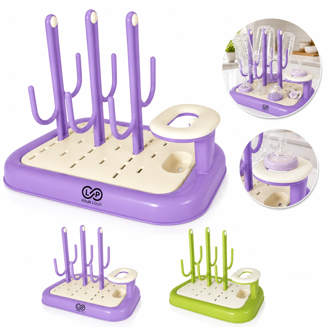 Portable Food Grade Travel Baby Bottle Drying Rack