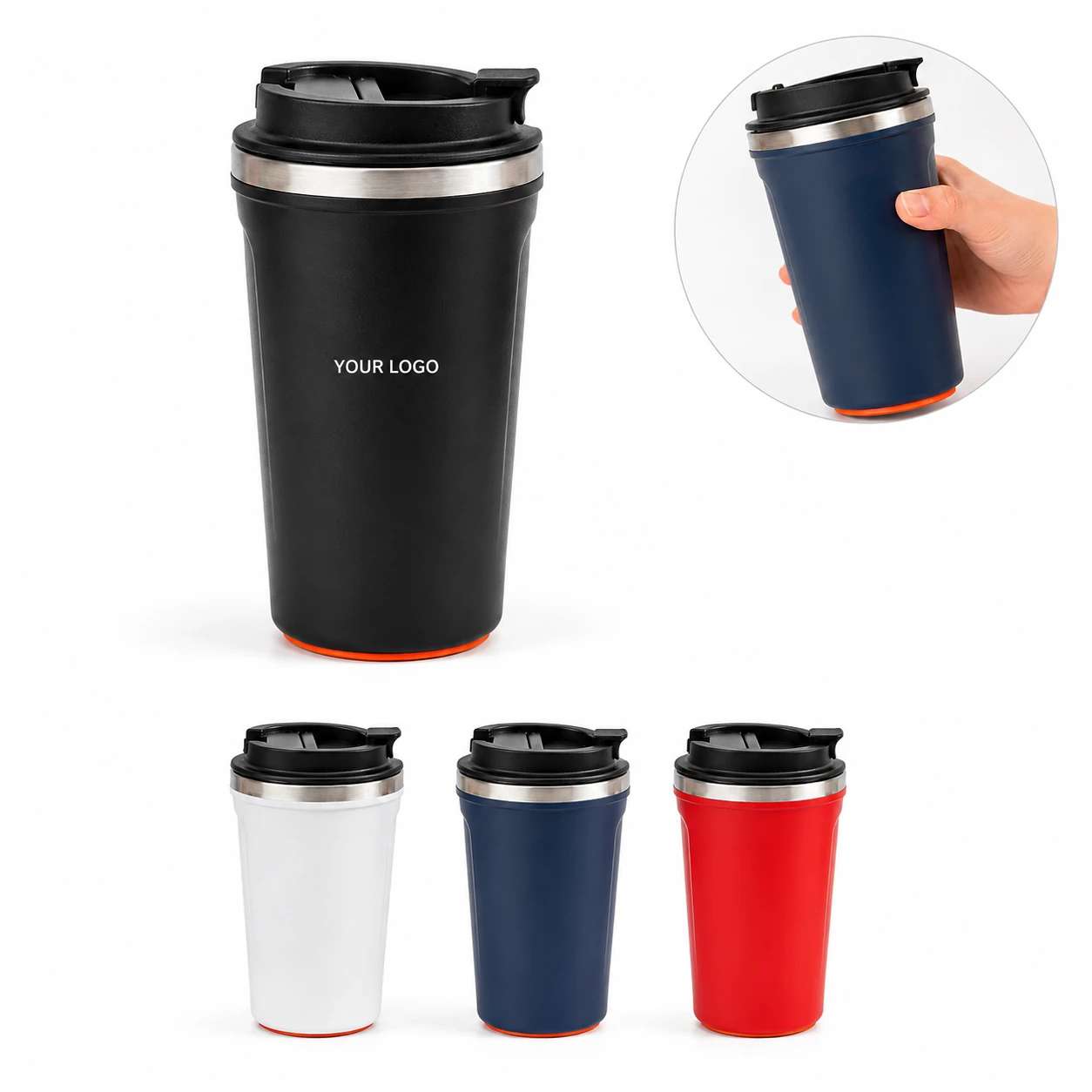 The Untippable Insulated Stainless Steel Mug with Grip Technology