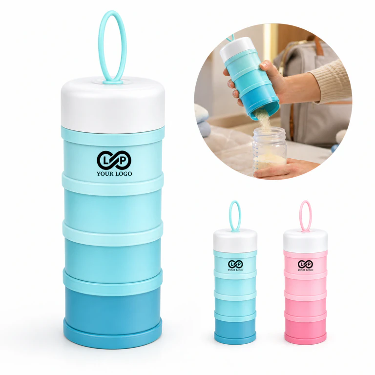 Baby Formula Milk Powder Dispenser with Independent Funnel