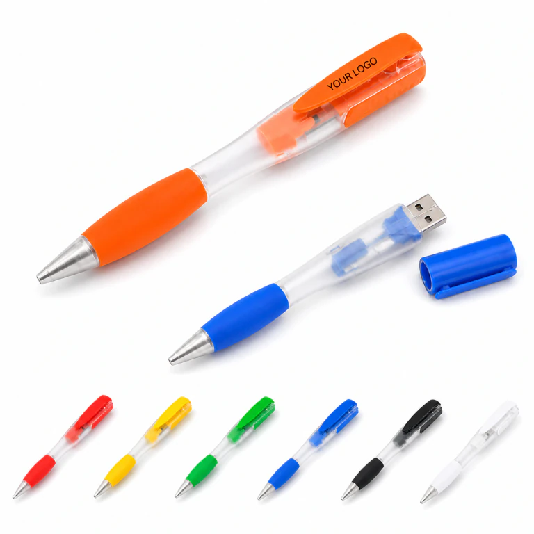 USB3.0 High-Speed Transparent Plastic Storage Pen Flash Drive
