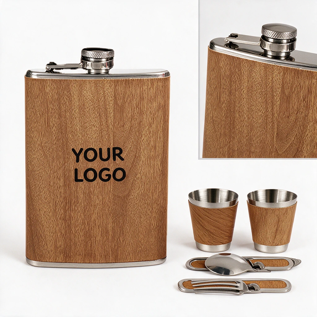 9 oz Stainless Steel Whiskey Hip Flask