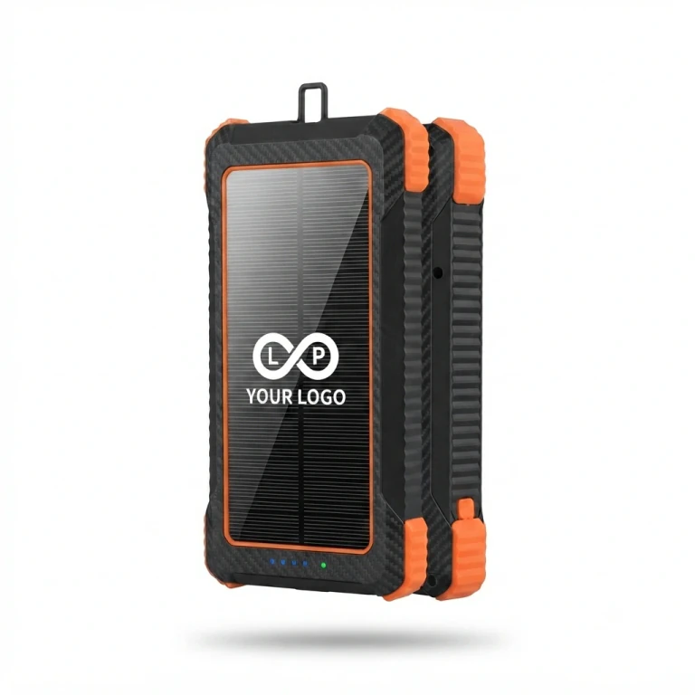 10000mAh Waterproof Solar Wireless Power Bank With LED Light