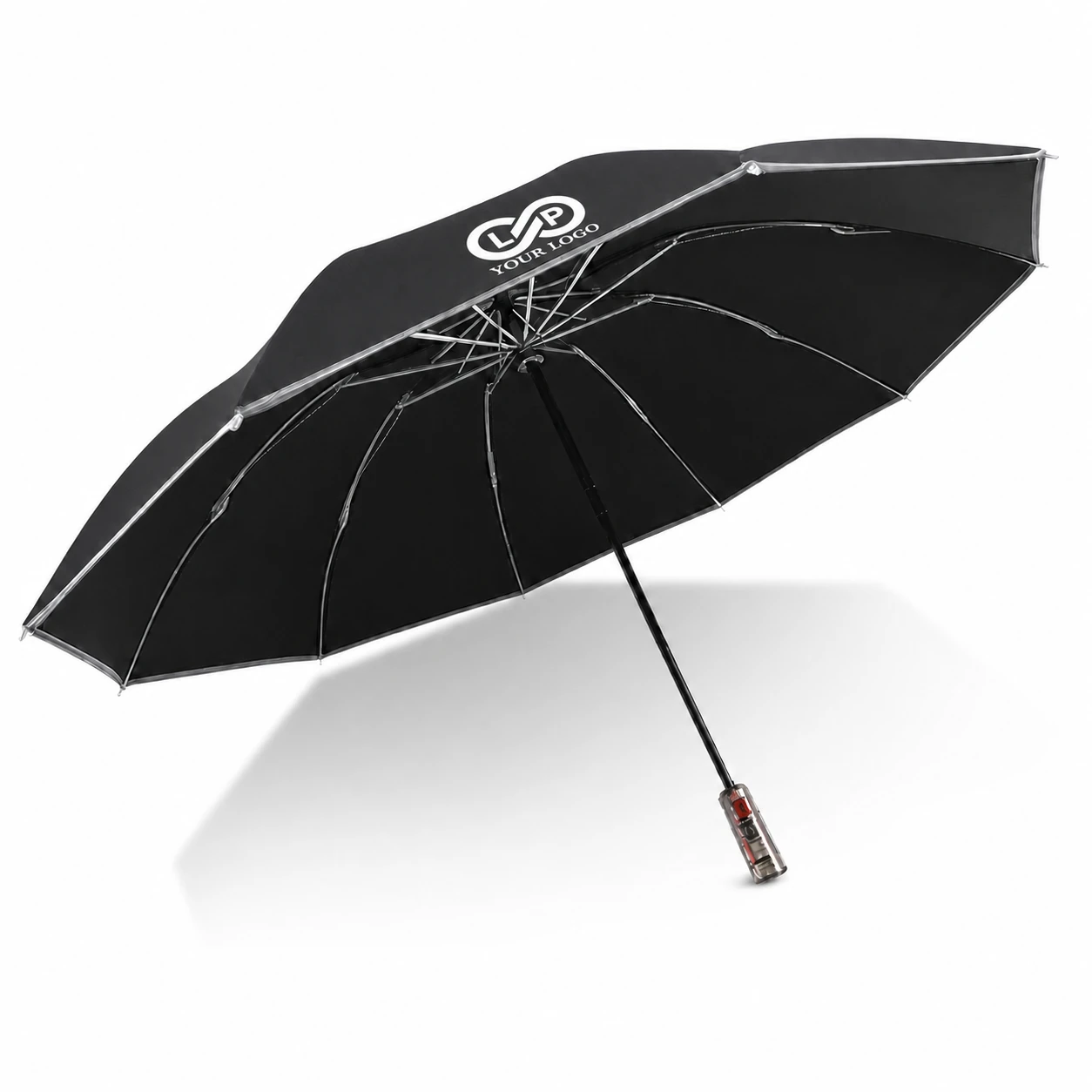 Durable Windproof Travel Umbrella Auto Open UV Protection Compact