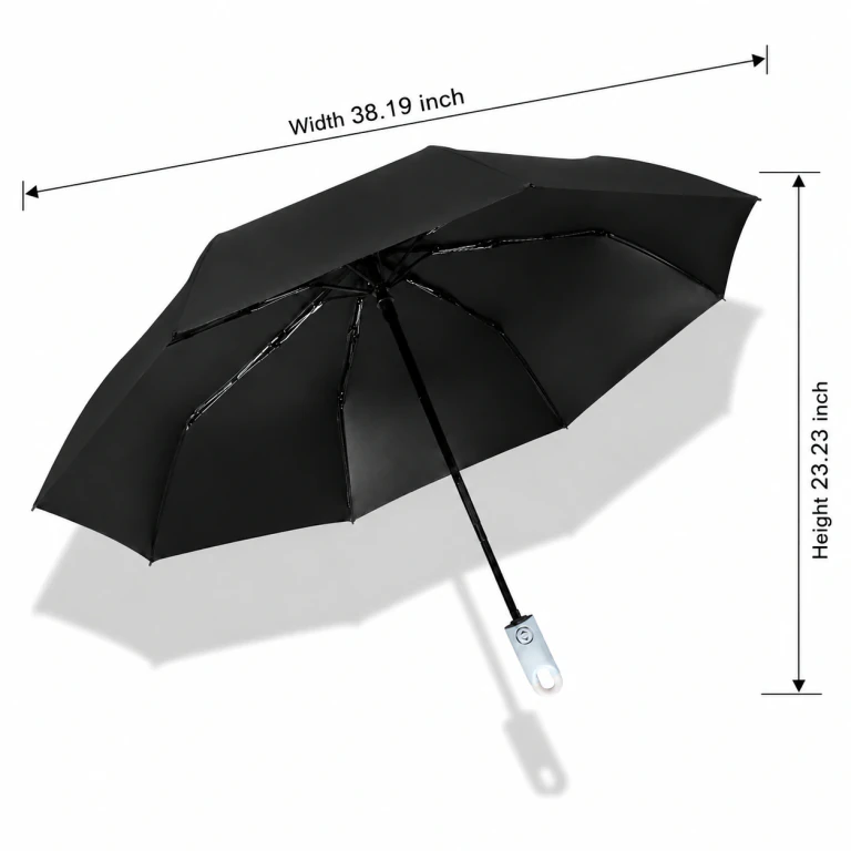 Automatic Portable UV Protection Umbrella with Push-Button & Hook