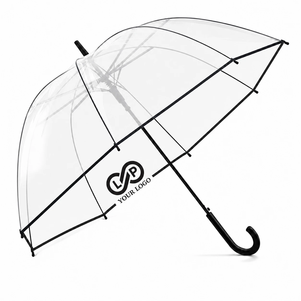 Clear Windproof Rain Wedding Prom Outdoor Bubble Umbrella