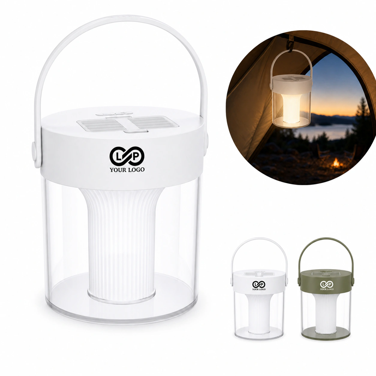 4-in-1 Mosquito Repellent Camping Lamp with Flashlight & Emergency Signal