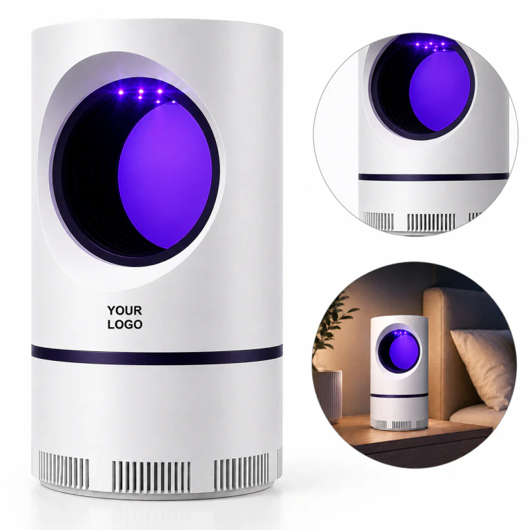 Indoor UV Mosquito Killer Lamp 360° Silent Non-Toxic Fruit Fly Trap