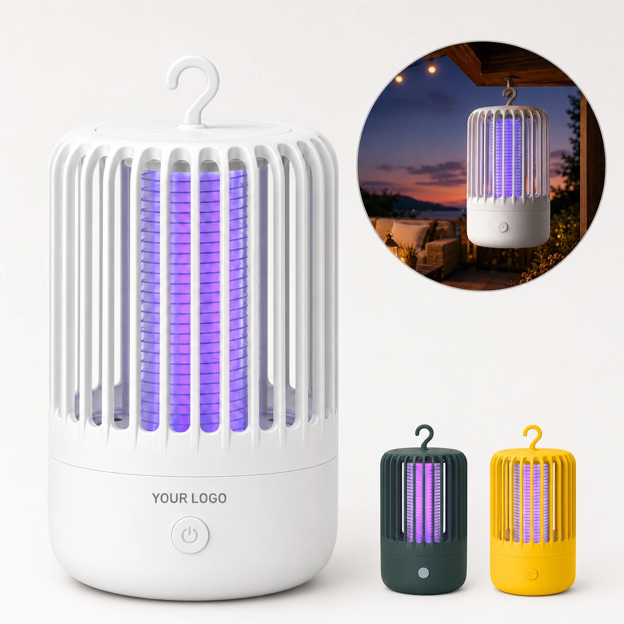 Portable Outdoor Mosquito Fly Killer Lamp UV Light Electric Shock