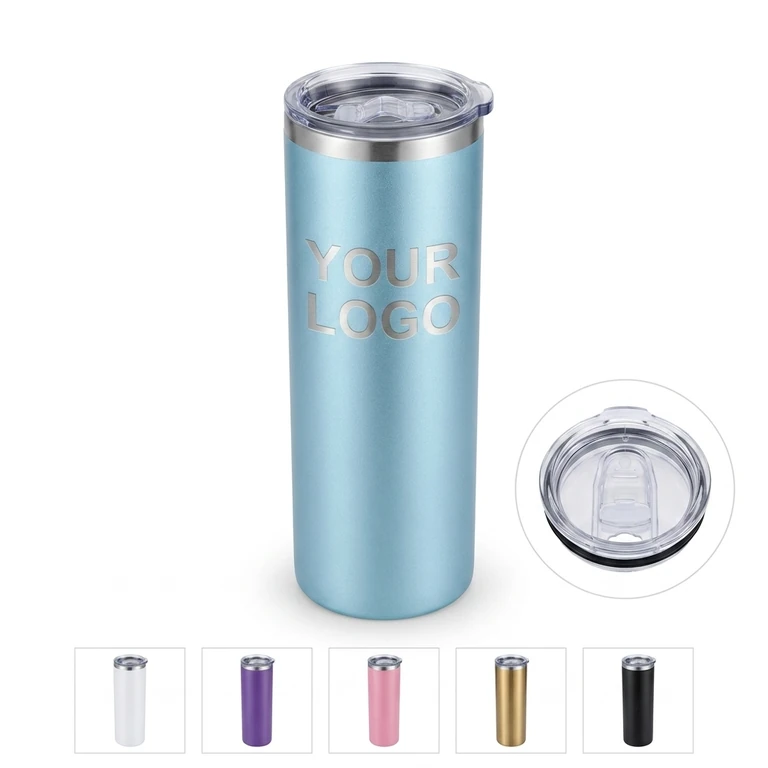 Stainless Steel Double Wall Insulated Travel Mug with Lid