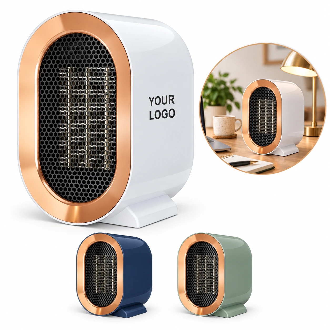Indoor Portable Two-Speed Electric Space Heater with PTC Ceramic