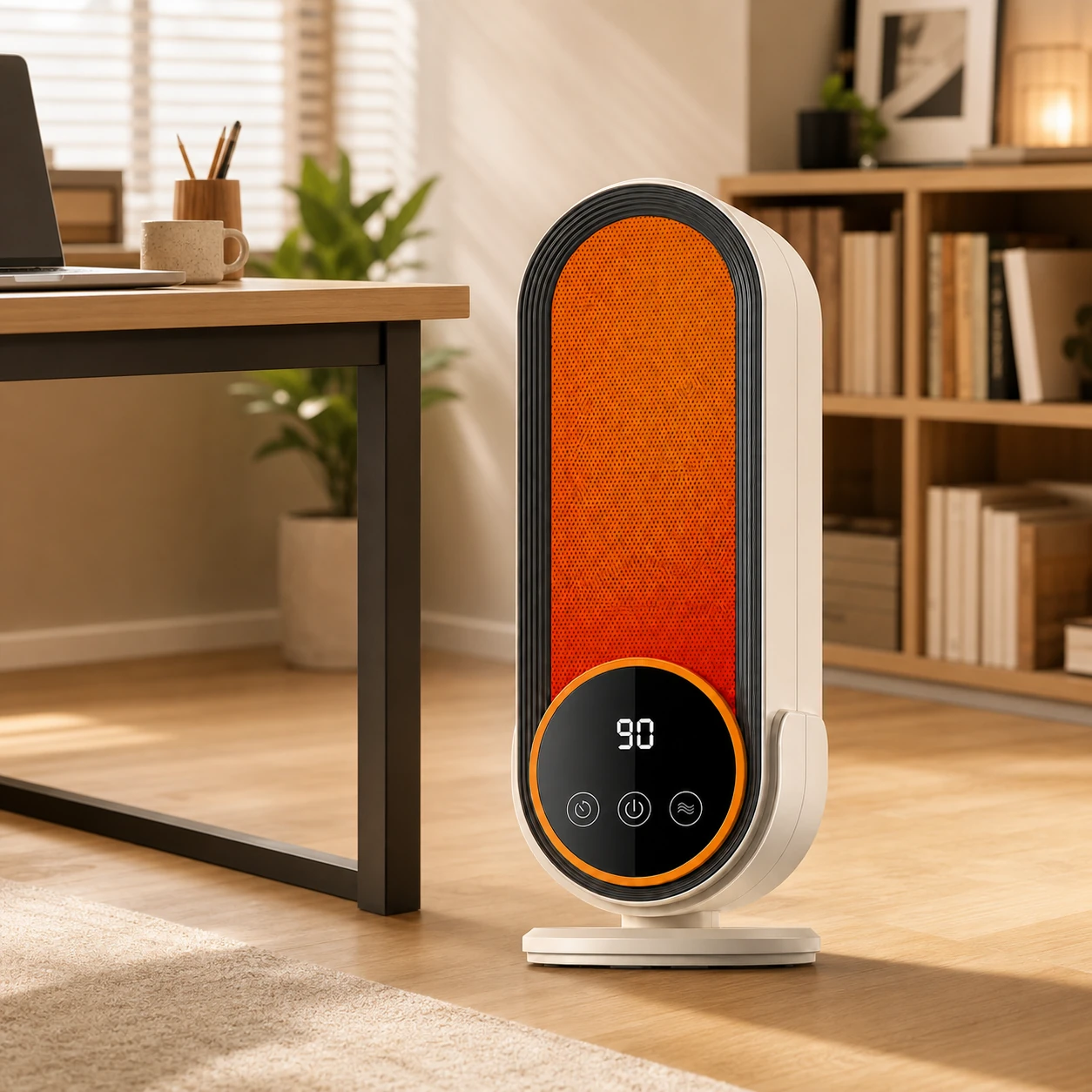 1200W PTC Ceramic Tower Space Heater With Thermostat