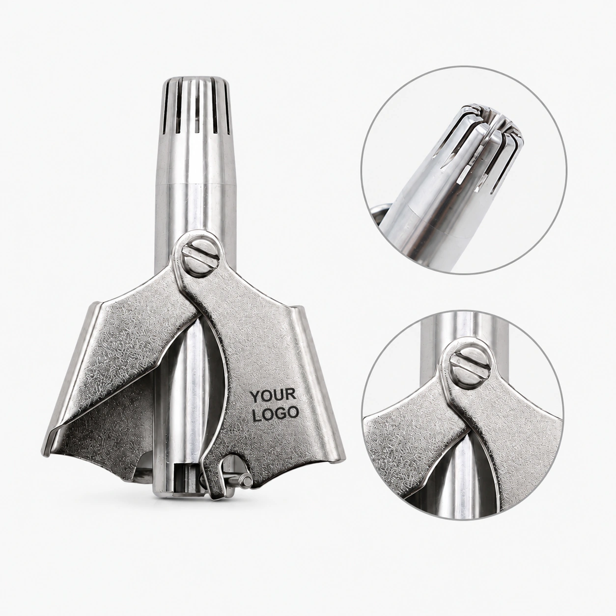 Stainless Steel Nose Hair Trimmer for Men Women - Rechargeable Razor