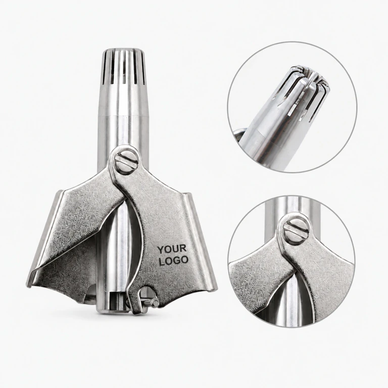 Stainless Steel Nose Hair Trimmer for Men Women - Rechargeable Razor