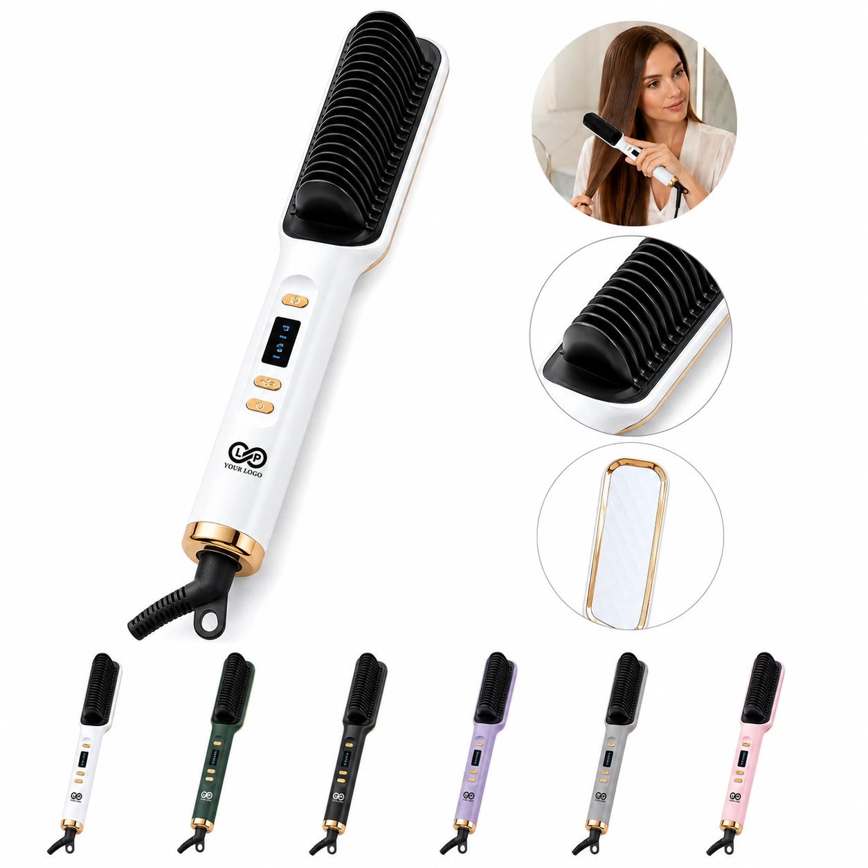 Stock Comb Dual-purpose Lazy Curling Iron Hair Straightener