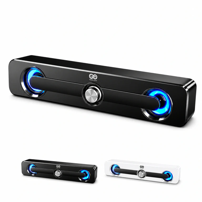 Long Mini Bluetooth Speaker: USB/Bluetooth, Clear Sound, Compact Plastic
