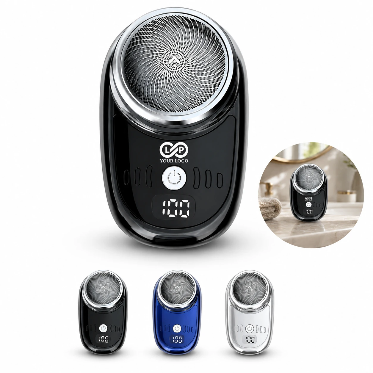 Portable Rechargeable Washable Men's Electric Shaver