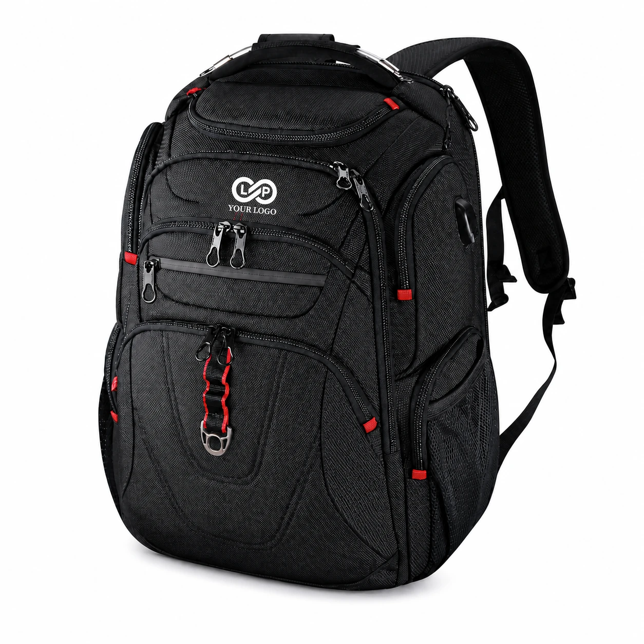 Waterproof Laptop Backpack 180-Degree Opening Anti-Theft