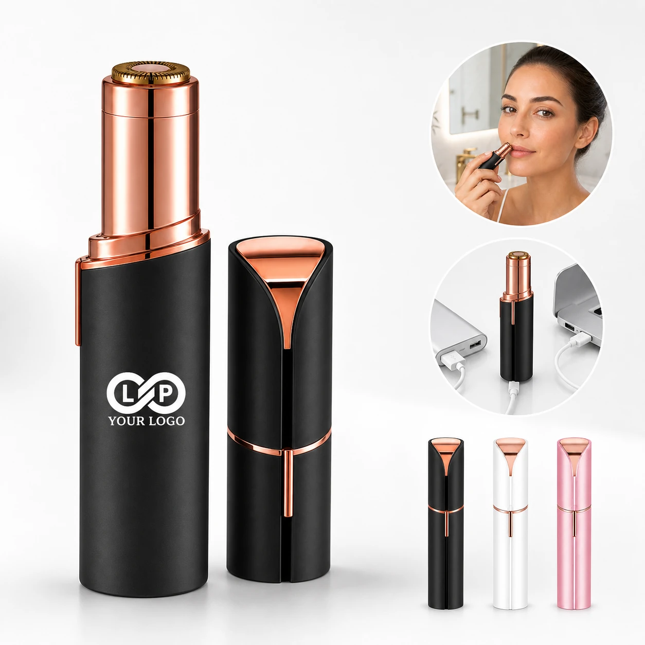 Portable USB Charging Women's Facial Hair Remover - All Areas