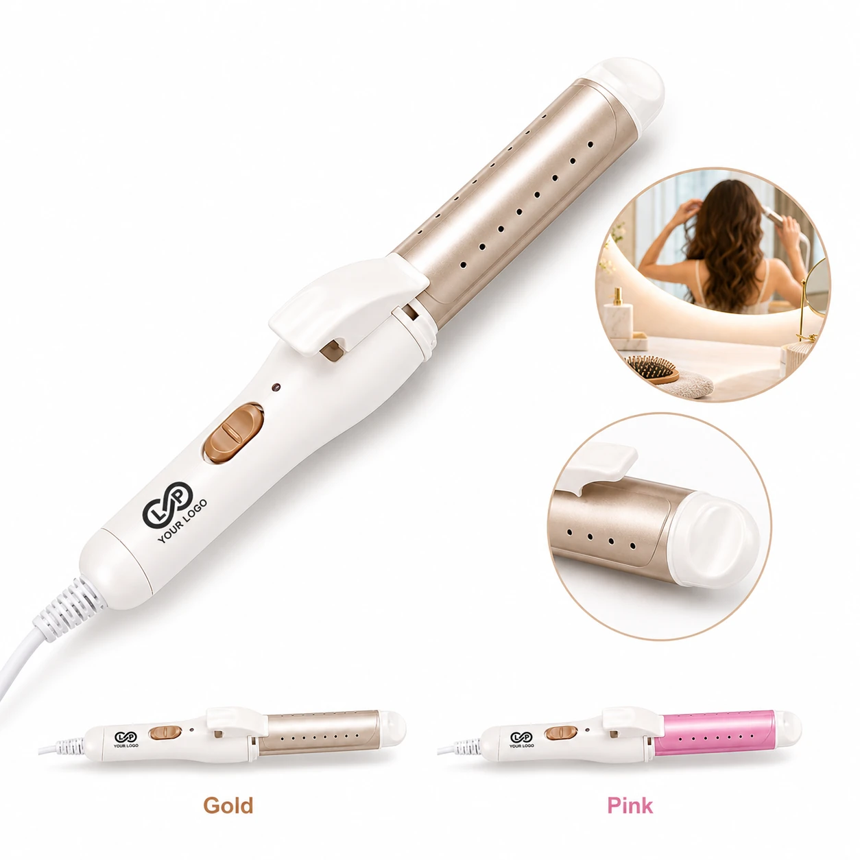1 1/4 in Dual-Use Curling & Straightening Iron Ceramic Quick Styling