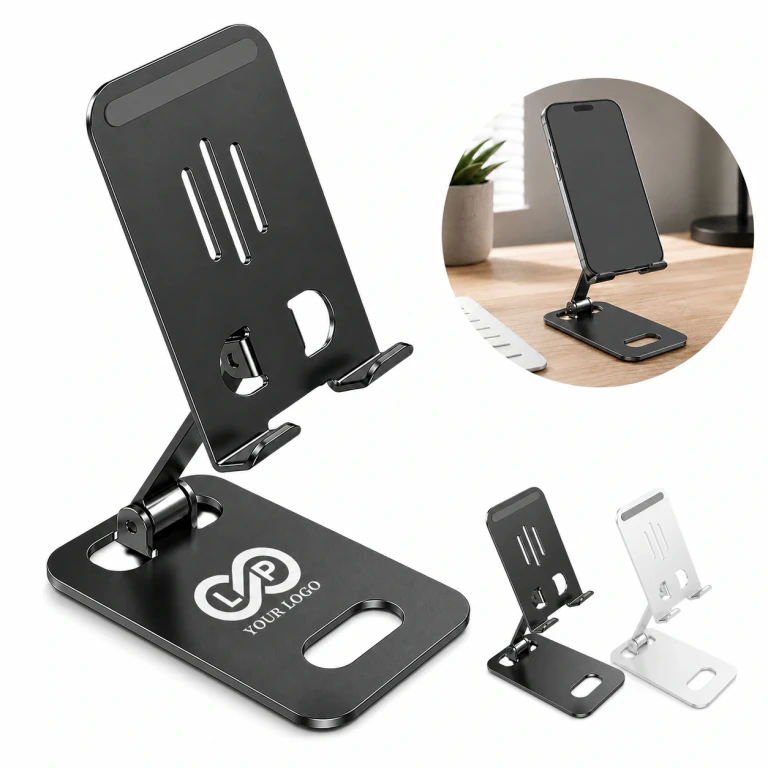Carbon Alloy Foldable Phone Stand Adjustable Heat Dissipation