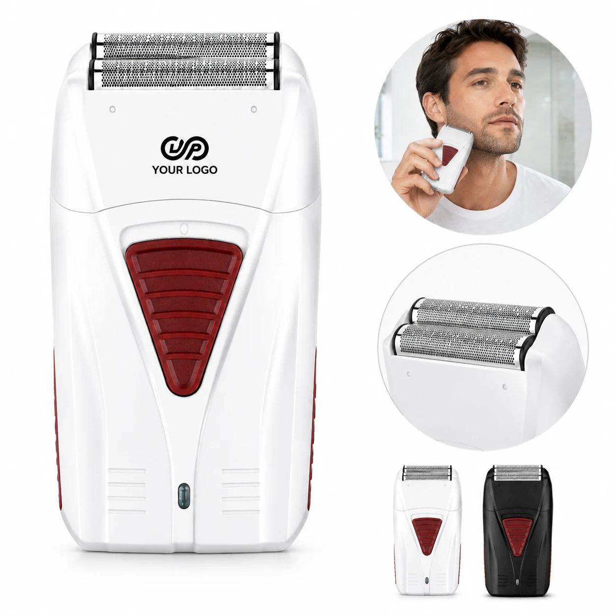 Titanium-Plated Rechargeable Shaver for Sensitive Skin Fast Charge
