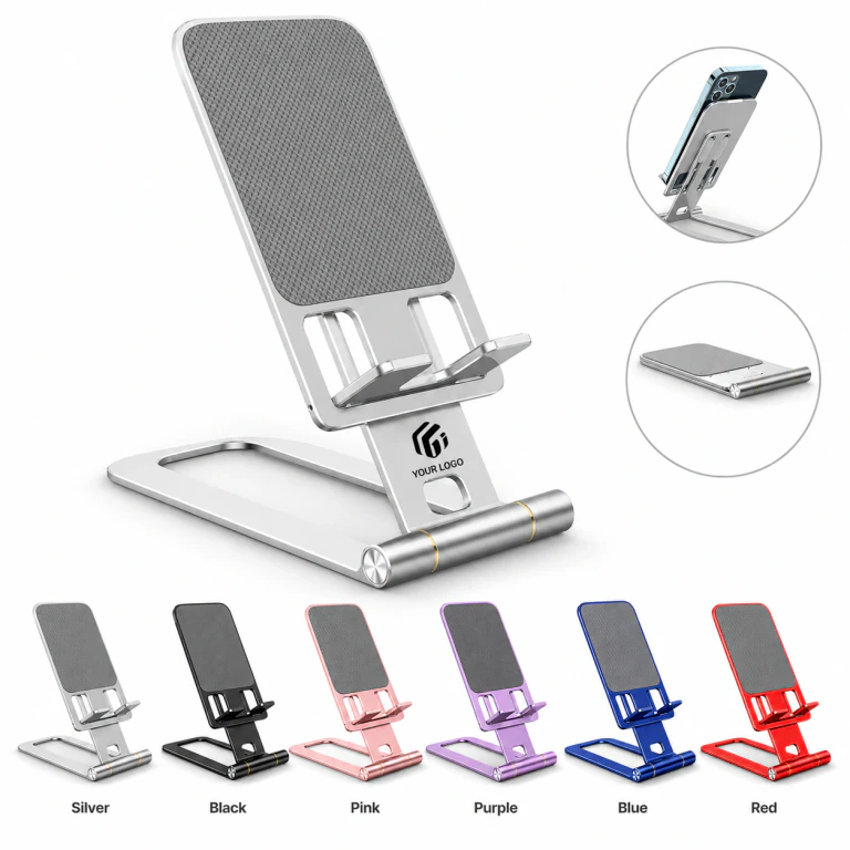 Metal Foldable Retractable Adjustable Aluminum Desktop Phone Stand