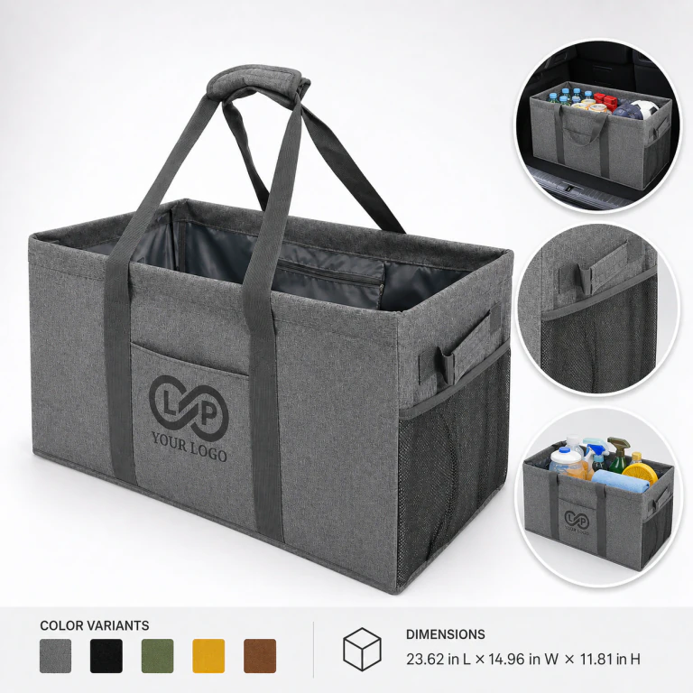 Large Capacity Foldable Waterproof Beach Tote Bag with Pockets