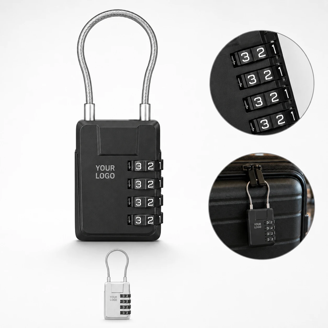 4-Digit Re-settable TSA Approved Travel Suitcase Luggage Lock