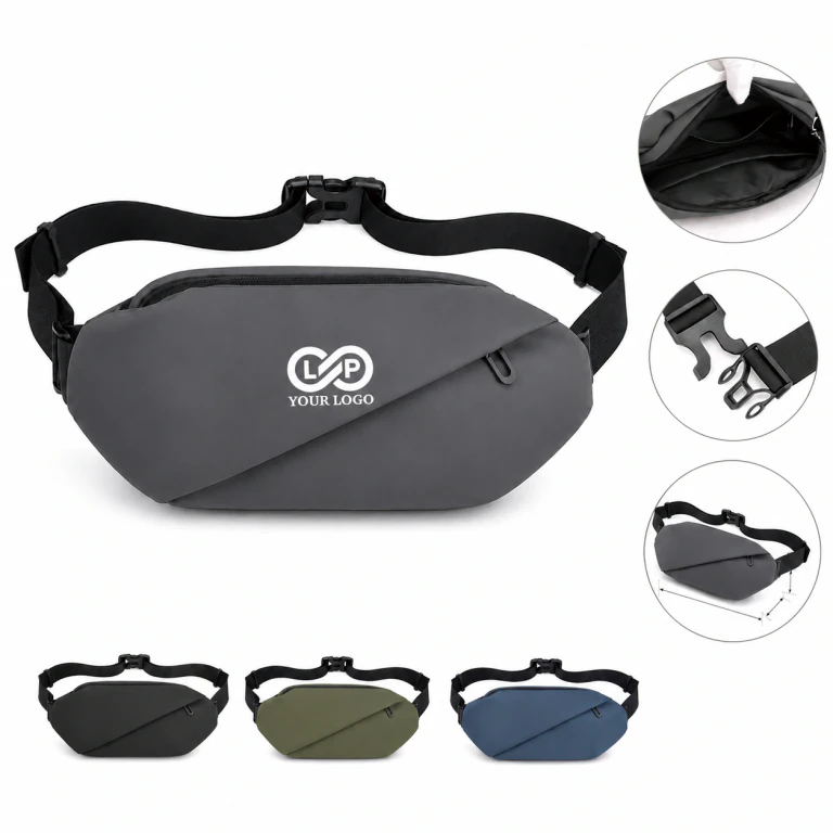 Unisex Waterproof Sports Crossbody Fanny Pack with Adjustable Belt